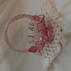 💖Signed Fenton Fluted Mini Basket